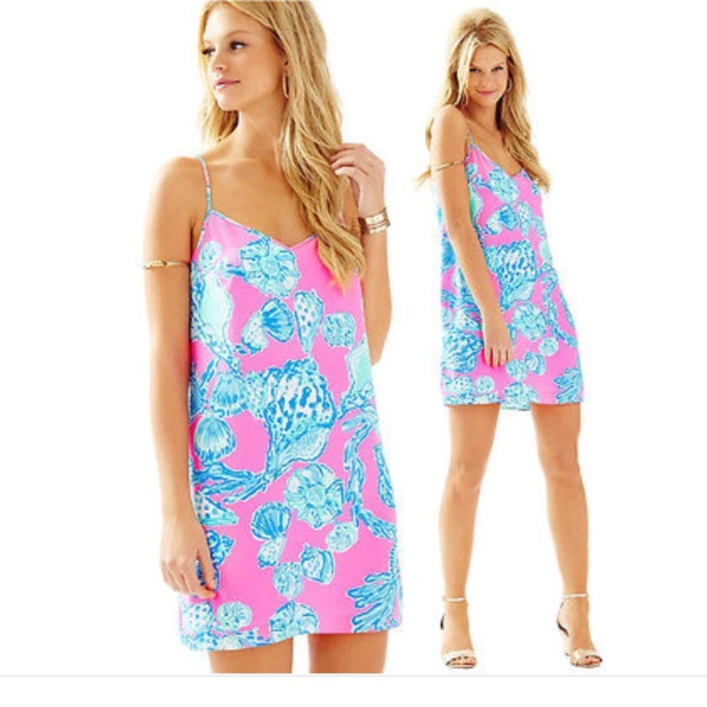 LILLY PULITZER  NWT DRESS PINK POUT BAREFOOT